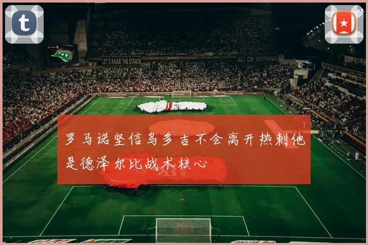 罗马诺坚信乌多吉不会离开热刺他是德泽尔比战术核心